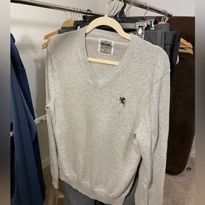 Express Gray v-neck sweater